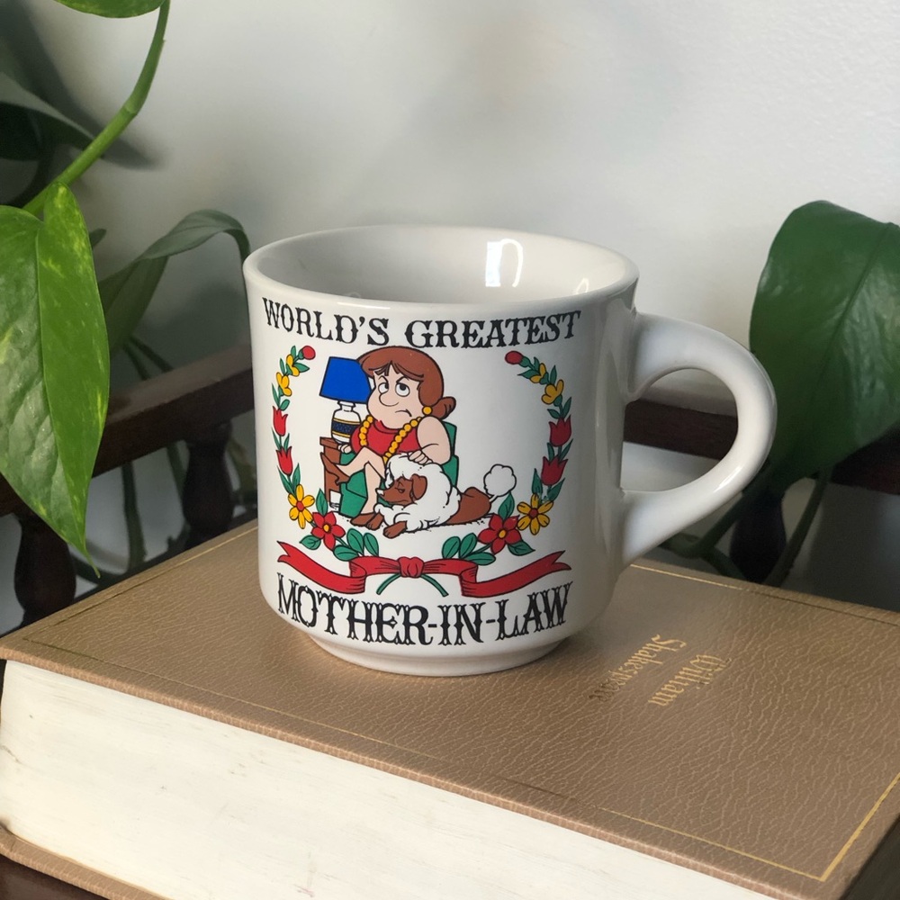 Vintage "World's Greatest Mother-In-Law" Novelty Mug by Papel